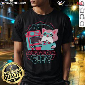 Awesome Button City Arcade Cute T-Shirt featuring vibrant graphics and a playful design, perfect for arcade game lovers.