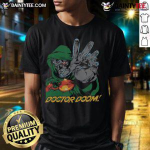 Awesome Fantastic Four Doctor Doom T-Shirt featuring a bold graphic design of Doctor Doom, perfect for Marvel fans.