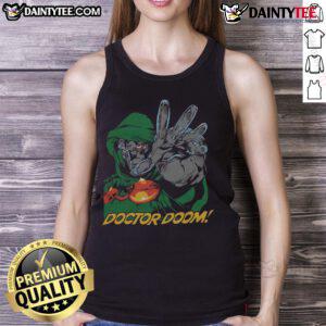 Awesome Fantastic Four Doctor Doom tank top featuring vibrant graphics, perfect for comic book fans and casual wear.