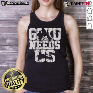 Alt Text: Vintage Dragon Ball Z inspired tank top featuring Awesome Goku, perfect for anime fans and casual wear enthusiasts.