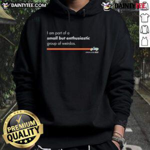 Cool hoodie design featuring 'Awesome I Am' slogan, perfect for small but enthusiastic groups, showcasing style and passion.