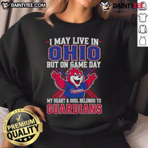 Cleveland Guardians sweatshirt showcasing team pride for Ohio fans on game day, featuring bold graphics and comfortable fit.
