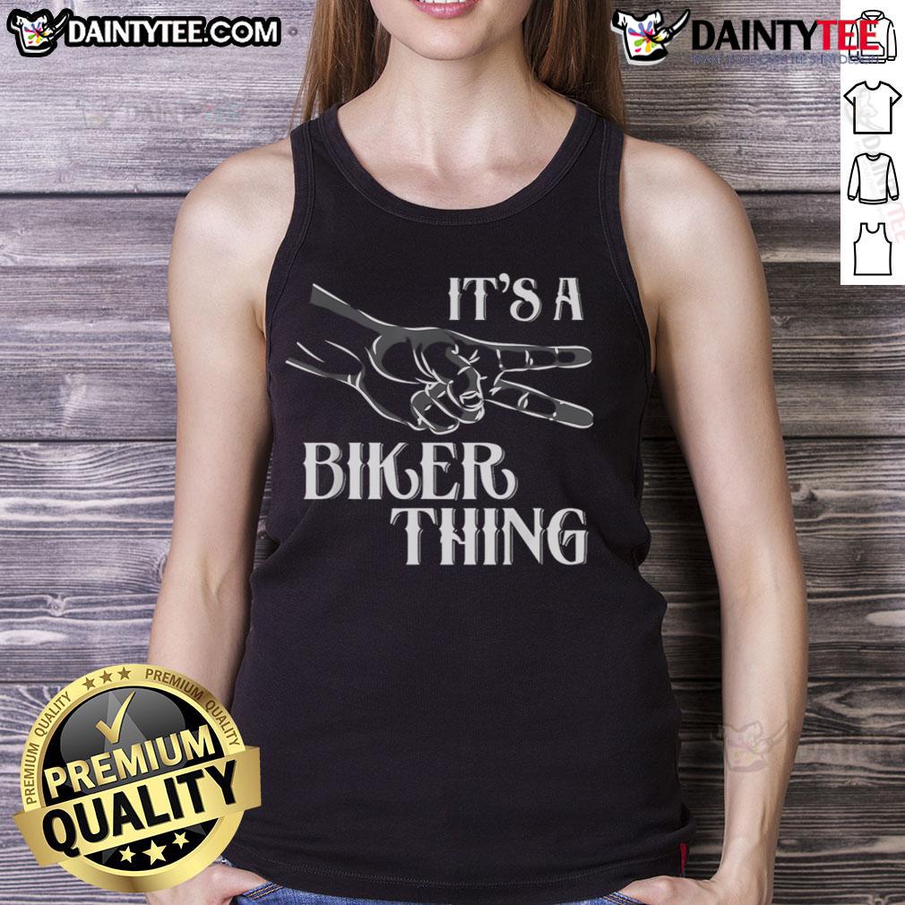 Awesome It's A Bikers Thing tank top featuring a bold graphic design, perfect for motorcycle enthusiasts.