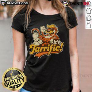 Awesome Tarrific Leopard Ladies Tee featuring a stylish leopard print design for trendy women's fashion.