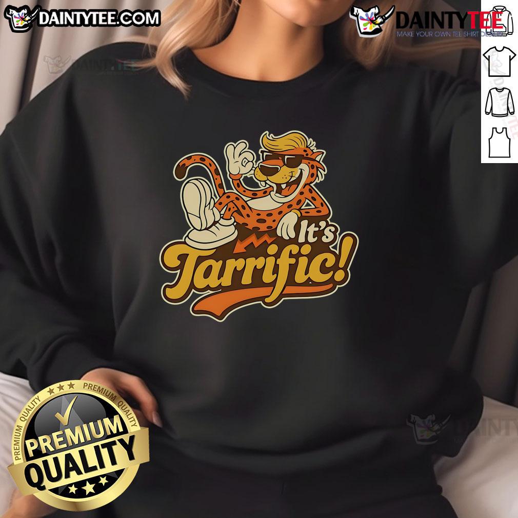 Awesome Tarrific Leopard Sweatshirt featuring a stylish leopard print design perfect for casual wear.