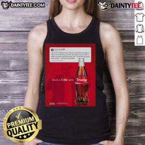 Awesome Trump Real Cane Sugar Coke tank top featuring a bold graphic design, perfect for casual and stylish wear.