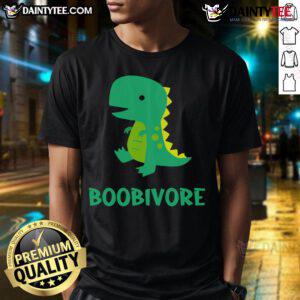 Cute Dinosaur Boobivore T-Shirt featuring a playful dino design, perfect for kids and dinosaur lovers.