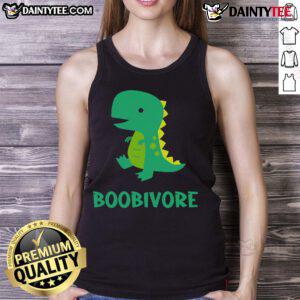 Cute dinosaur boobivore tank top featuring a playful dino design, perfect for casual summer wear.
