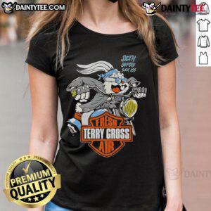 Cute Fresh Terry Gross Air Logo Ladies Tee featuring a stylish design, perfect for casual wear and fans of Terry Gross.