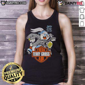 Alt Text: Cute fresh Terry Gross air logo tank top featuring a stylish design, perfect for casual summer wear.