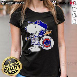 Alt Text: Cute Snoopy Minnesota Twins baseball ladies tee featuring vibrant graphics and a comfortable fit for fans.