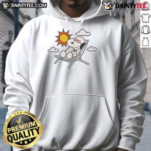 Adorable Snoopy hoodie for summer featuring vibrant colors and a playful design, perfect for casual outings.