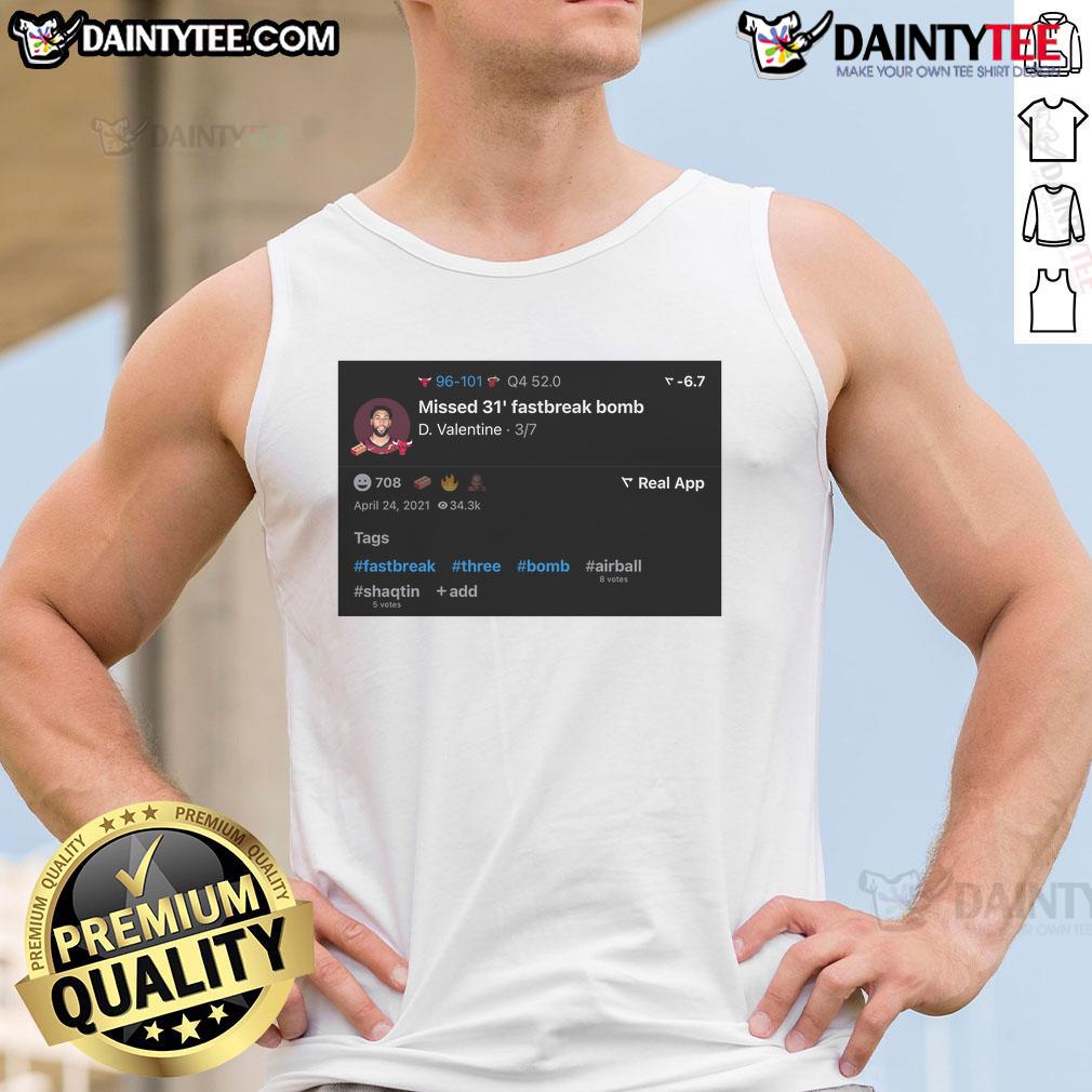 Funny Airball 31 Fastbreak Bomb Tank Top featuring a humorous basketball design, perfect for sports enthusiasts.