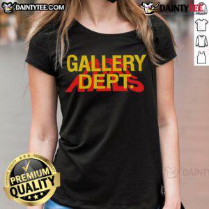 Funny Gallery Dept Art That Kills Ladies Tee featuring a humorous graphic design on a stylish t-shirt.