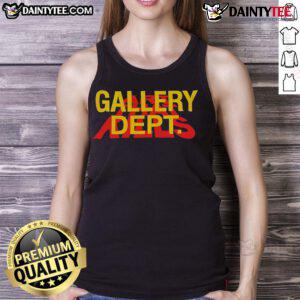 Funny Gallery Dept art that kills tank top featuring humorous designs and vibrant colors for casual wear.