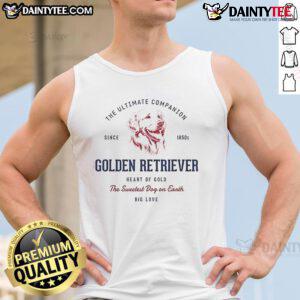 Alt Text: Golden Retriever Ultimate Companion Tank Top featuring a playful dog graphic, perfect for dog lovers and casual wear.