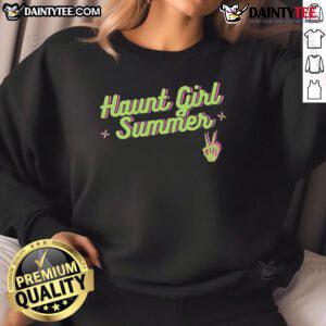Good Haunt Girl Summer Sweatshirt featuring a spooky design perfect for casual, stylish summer outings.