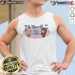 Good Mr. Noodle cartoon tank top featuring colorful graphics of the playful character, perfect for fans of the show.