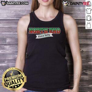 Good North End Extra Salty Tank Top featuring a trendy design perfect for summer styles and beachwear fashion.