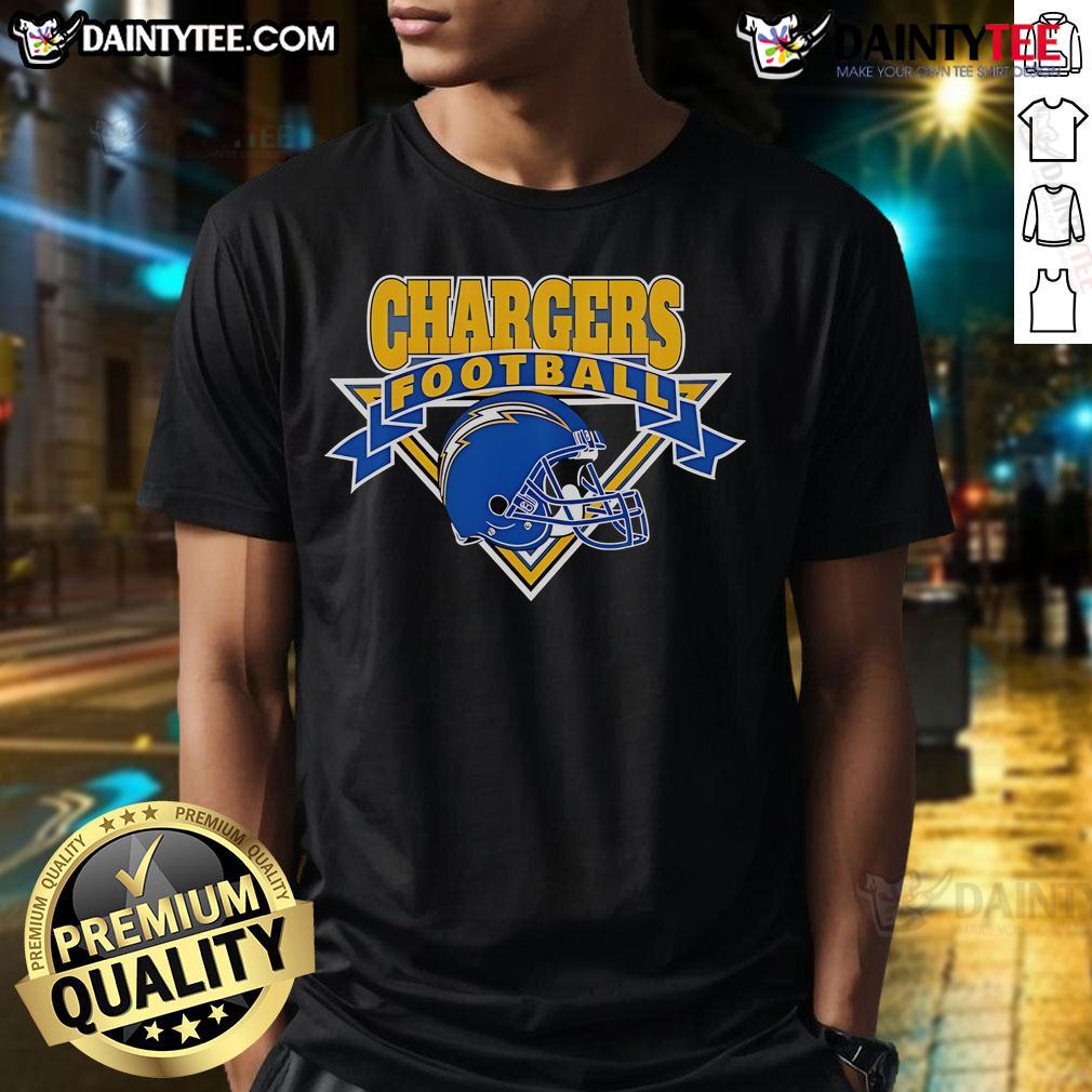 Alt Text: Good The Wild Collective Navy Los Angeles Chargers T-Shirt featuring team logo and stylish design for fans.