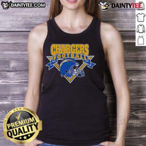 Alt Text: Good The Wild Collective Navy Los Angeles Chargers Tank Top featuring team logo and stylish design for fans.