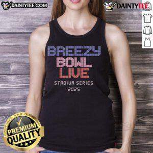 Nice Breezy Bowl Live Stadium Series 2025 tank top featuring a vibrant design, perfect for sports fans and summer wear.