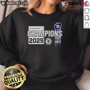 Nice Chelsea Club World Cup Champions fan 2025 sweatshirt featuring team logo and vibrant colors for loyal supporters.