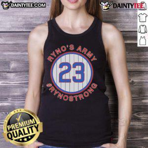 Stylish Nice Ryne Sandberg Ryno Strong tank top featuring vibrant colors and a comfortable fit for fans.