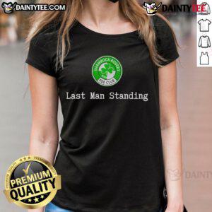 Alt Text: Nice Shamrock Rovers Member 400 Club Last Man Standing Ladies Tee featuring club logo and vibrant design.