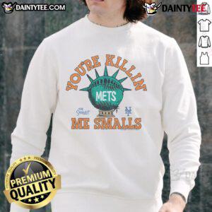 Nice The Sandlot x New York Mets sweatshirt featuring a vintage design, perfect for baseball fans and nostalgic style.
