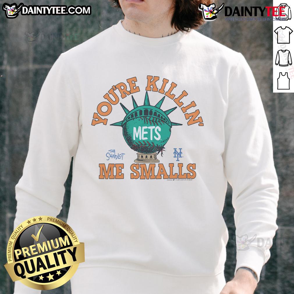 Nice The Sandlot x New York Mets sweatshirt featuring a vintage design, perfect for baseball fans and nostalgic style.