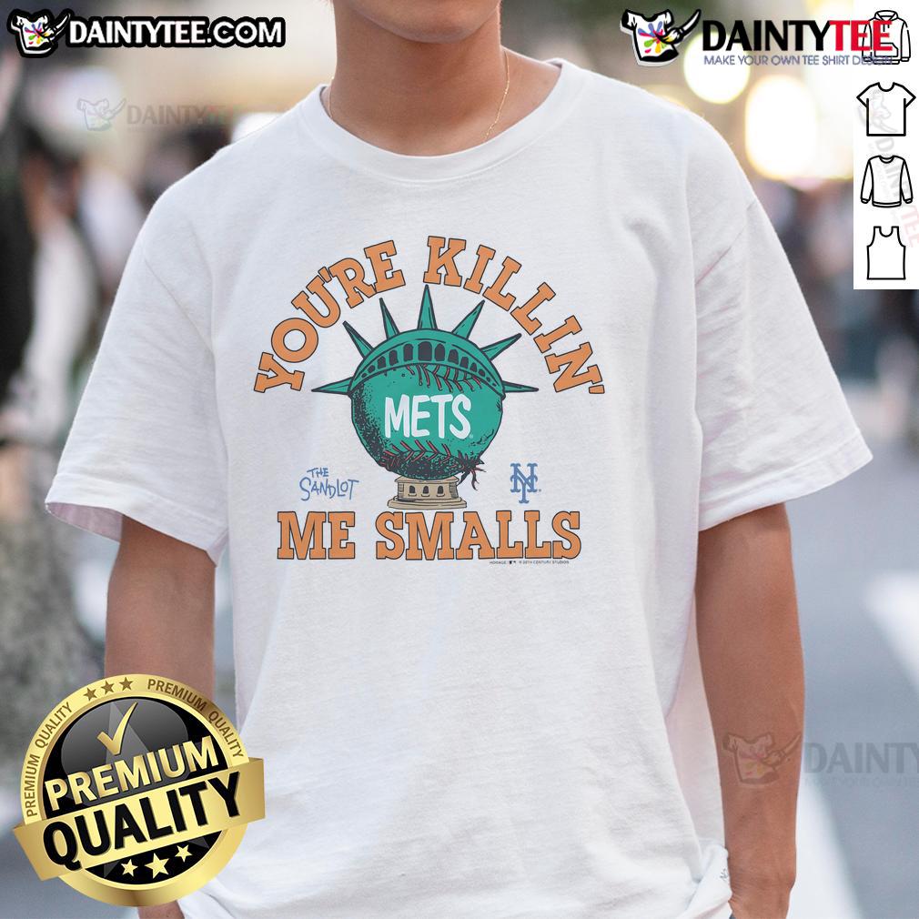 Nice The Sandlot X New York Mets T-Shirt featuring classic baseball design, perfect for fans of both the film and team.