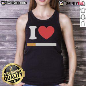Official I Love Cigarette Tank Top featuring a stylish design, perfect for casual wear and expressing your love for cigarettes.