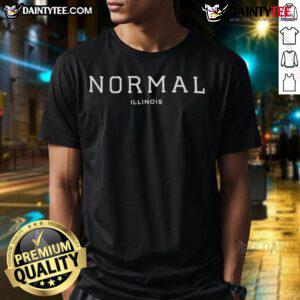Top Normal Illinois T-Shirt featuring a stylish design celebrating Normal, IL, perfect for local pride and casual wear.