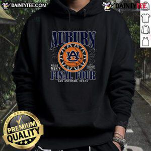 Awesome Auburn Tigers 2025 NCAA Men's Final Four San Antonio basketball hoodie, perfect for fans and game day.