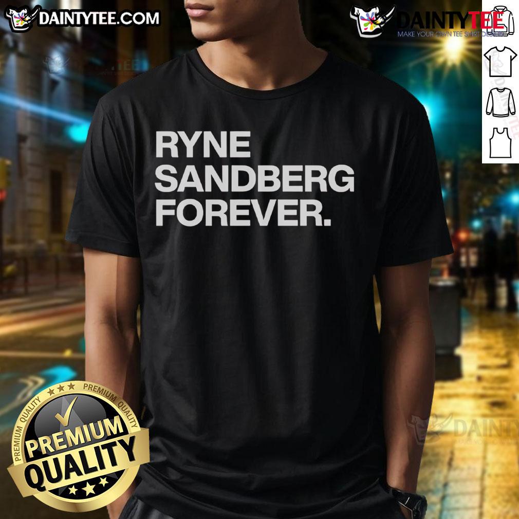 Alt Text: Awesome Ryne Sandberg Forever T-Shirt featuring a classic design celebrating the Chicago Cubs legend.