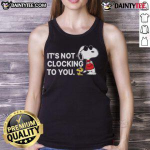 Awesome Snoopy and Woodstock graphic on a tank top, perfect for casual wear and showcasing your fun style.