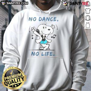 Awesome Snoopy No Dance No Life Hoodie featuring a playful Snoopy graphic on a cozy, stylish sweatshirt.