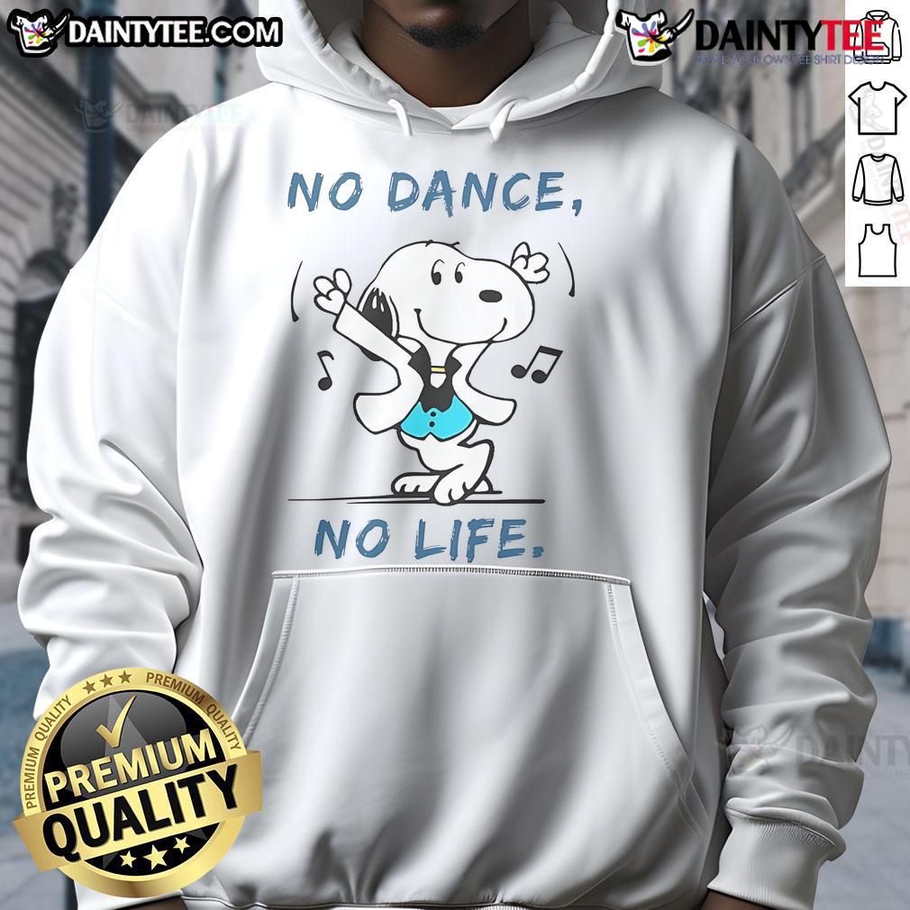 Awesome Snoopy No Dance No Life Hoodie featuring a playful Snoopy graphic on a cozy, stylish sweatshirt.