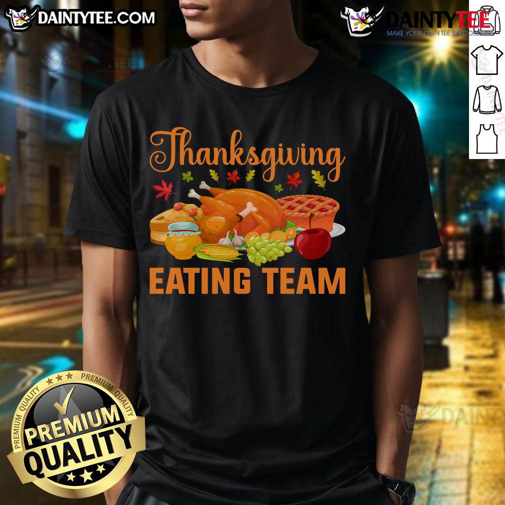 Awesome Thanksgiving Eating Team Turkey Day Feast T-Shirt for food lovers, featuring a fun design perfect for the holiday.