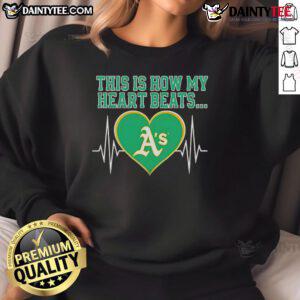 Alt Text: Awesome This Is How My Heart Beats Athletics Sweatshirt in a vibrant design, perfect for fitness enthusiasts.