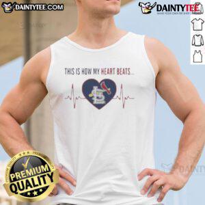 St. Louis Cardinals tank top featuring 'Awesome - This Is How My Heart Beats' design, perfect for fans and summer wear.