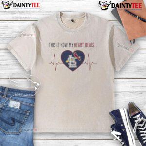 Awesome St. Louis Cardinals washed t-shirt showcasing a heart design, perfect for fans celebrating their team spirit.
