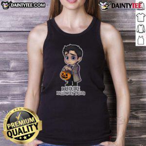 Cute Convection Directive tank top featuring Halloween treats design, perfect for festive celebrations.