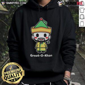 Alternative view of Funny Cute Great O-Khan Drawn Khan 9 Chibi T-Shirt