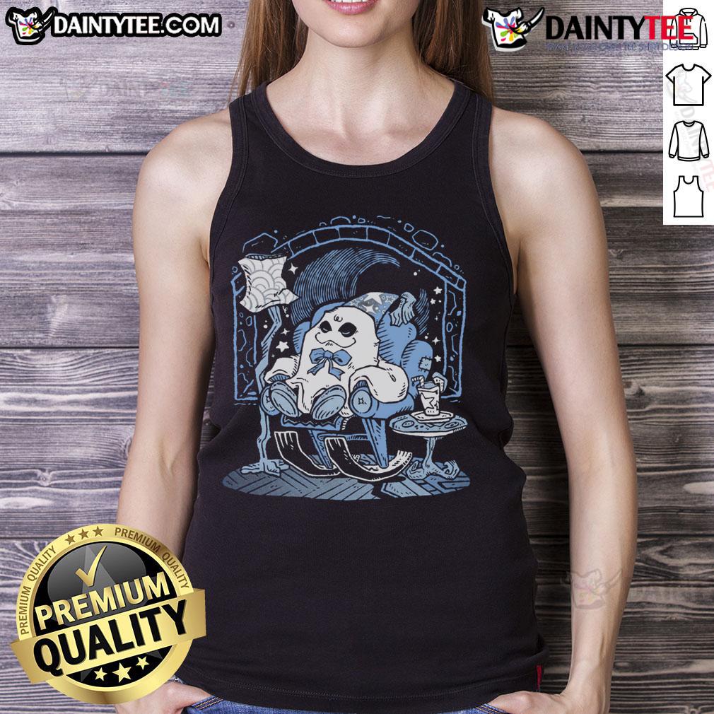 Alt Text: Cute Me Time Cozy Ghost Tank Top featuring a whimsical ghost design, perfect for casual wear and Halloween vibes.