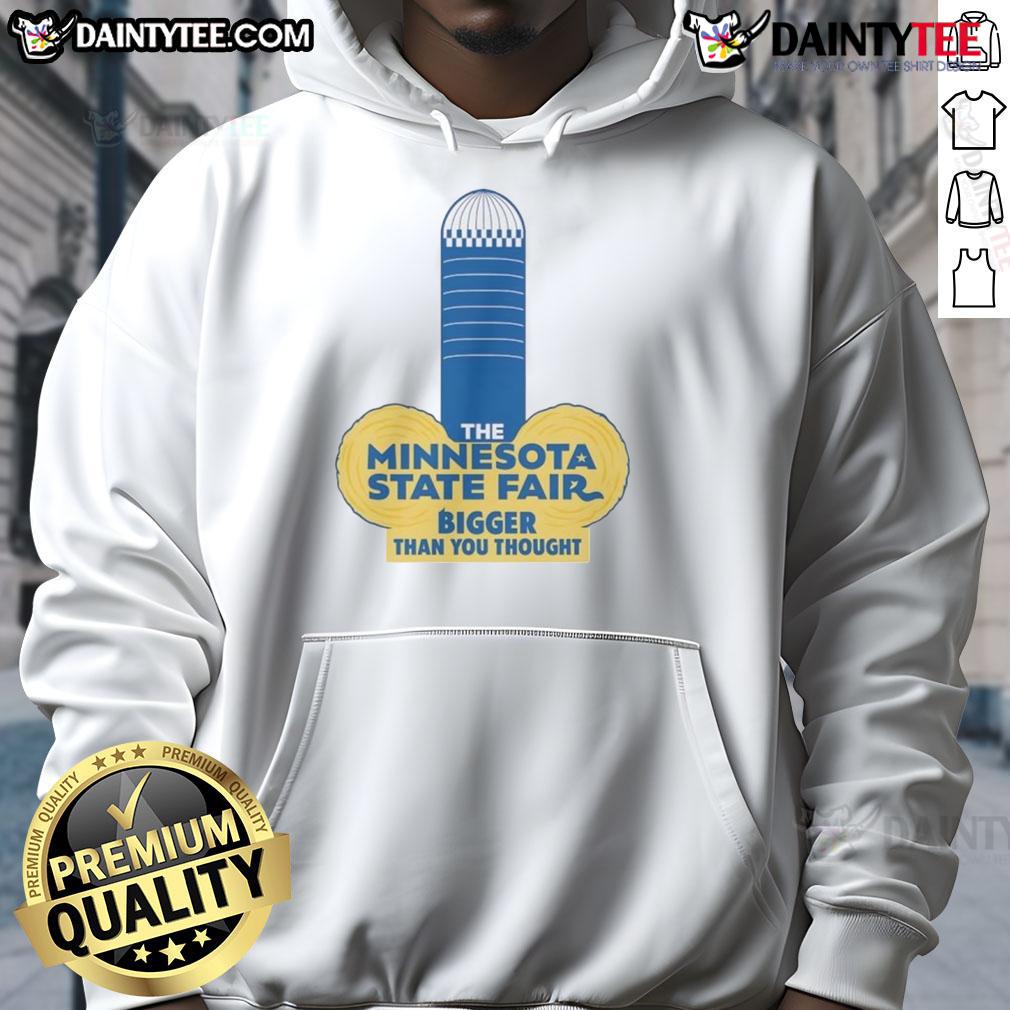 Alt Text: Funny Minnesota State Fair hoodie featuring adult humor, perfect for showcasing your love for the fair in style.