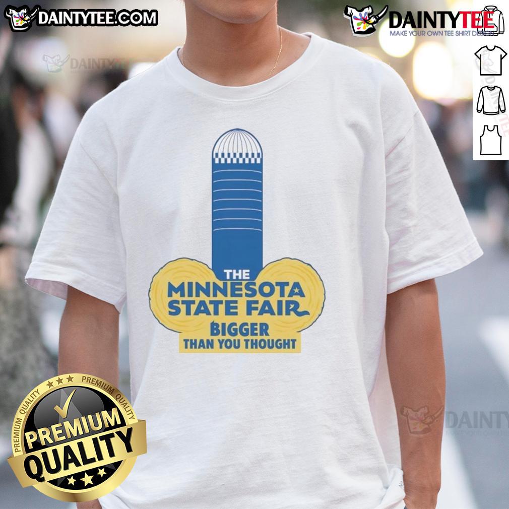 Funny Minnesota State Fair T-shirt featuring adult humor, showcasing a playful design and vibrant colors for fair lovers.