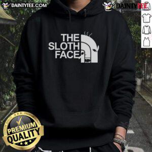 Funny The Sloth Face hoodie featuring a playful sloth design, perfect for animal lovers and cozy casual wear.