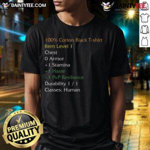 Funny Wow Shirt Stats T-Shirt featuring humorous graphics and playful text, perfect for casual wear and gamers.